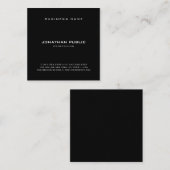 プロフェッショナルエレガントクミニマルラッお洒落ク スクエア名刺 (正面/裏面)