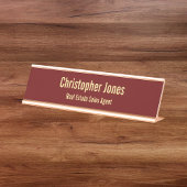 プロフェッショナルエレガントクラスのオフィスのエグゼクティブタイトル デスクネームプレート