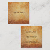 プロフェッショナルエレガントクリエイティブアンティックルックラグジュアリー スクエア名刺 (正面/裏面)