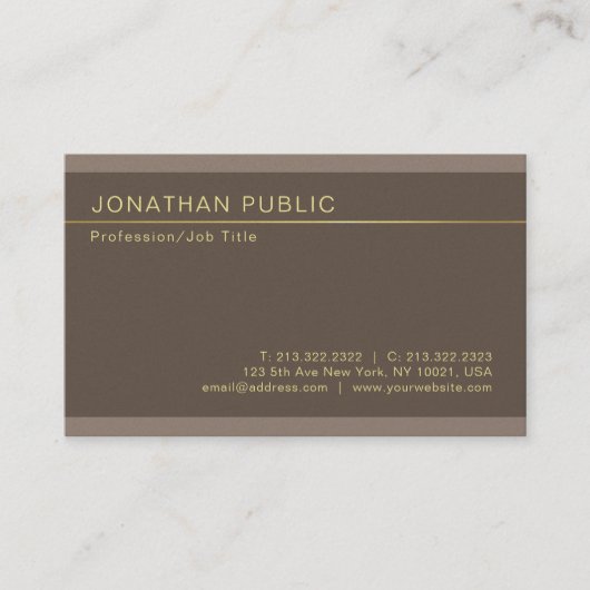 プロフェッショナルエレガントクリエイティブパールフィニッシュリュックス 名刺 (正面)