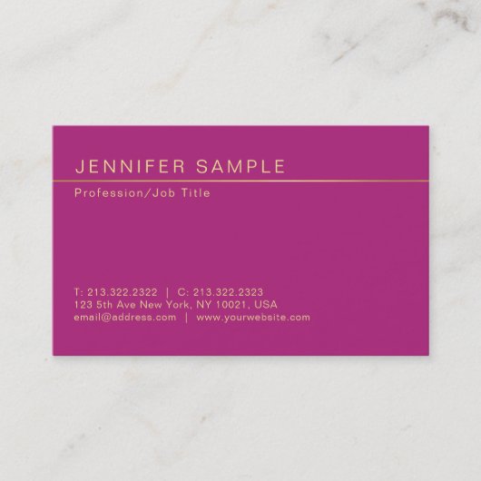 プロフェッショナルエレガントクリエイティブモダントレンディー 名刺 (正面)