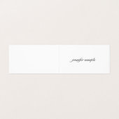 プロフェッショナルエレガントクリーンモダンミニマリストシック 名刺 (外部フラット)