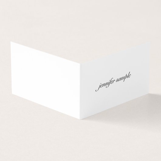 プロフェッショナルエレガントクリーンモダンミニマリストシック 名刺 (外部)