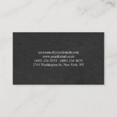 プロフェッショナルエレガントグモダンレイスタイリッシュ 名刺 (裏面)