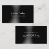 プロフェッショナルエレガントグモダンレーブラックスタイリッシュ 名刺 (正面/裏面)