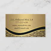 プロフェッショナルエレガントグラマラス黄金 名刺 (裏面)