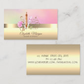 プロフェッショナルエレガントグリッターカップケーキベーカリーツール 名刺 (正面/裏面)