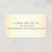 プロフェッショナルエレガントグリッターブロムハウス 名刺 (裏面)