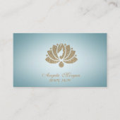 プロフェッショナルエレガントグリッターロータスフラワーウィメンズ 名刺 (正面)