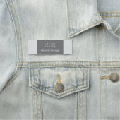 プロフェッショナルエレガントグレー平滑ミニマルモダンリスト 名札 (インサイチュ)