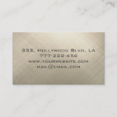 プロフェッショナルエレガントコンテンポラリーターコイズ 名刺 (裏面)