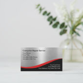 プロフェッショナルエレガントコンピュータの修復QRコード 名刺 (スタンド正面)