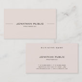 プロフェッショナルエレガントゴシック文字優雅なクリーン 名刺 (正面/裏面)