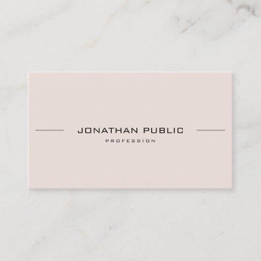 プロフェッショナルエレガントゴシック文字優雅なクリーン 名刺 (正面)