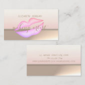 プロフェッショナルエレガントシスタイリッシュック、リップ 名刺 (正面/裏面)