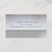 プロフェッショナルエレガントシックなキラキラと赤い唇 名刺 (裏面)