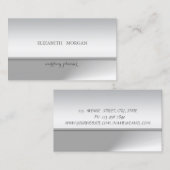 プロフェッショナルエレガントシックなキラキラ 名刺 (正面/裏面)