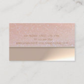 プロフェッショナルエレガントシックなキラキラ 名刺 (裏面)