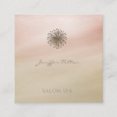 プロフェッショナルエレガントシックなタンデリオンスカイ スクエア名刺 (正面)