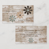 プロフェッショナルエレガントシックヴィンテージフローラ 名刺 (正面/裏面)