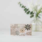 プロフェッショナルエレガントシックヴィンテージフローラ 名刺 (スタンド正面)