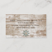 プロフェッショナルエレガントシックヴィンテージフローラ 名刺 (裏面)