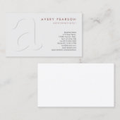 プロフェッショナルエレガントシャドーモノグラム名刺 名刺 (正面/裏面)