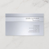 プロフェッショナルエレガントシルバーミニマルテンプレート 名刺 (正面)