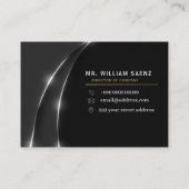 プロフェッショナルエレガントシルバーライオンロゴ コーリングカード (裏面)