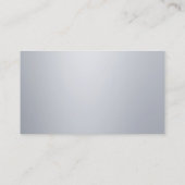 プロフェッショナルエレガントシルバールックテンプレートモダン 名刺 (裏面)
