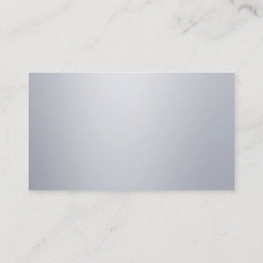 プロフェッショナルエレガントシルバールックテンプレートモダン 名刺 (裏面)