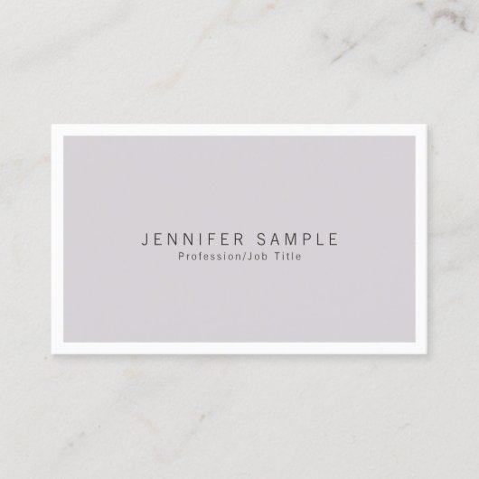 プロフェッショナルエレガントシンプルシックプレーン 名刺 (正面)