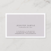 プロフェッショナルエレガントシンプルシックプレーン 名刺 (裏面)