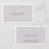 プロフェッショナルエレガントシンプルシックプレーン 名刺 (正面/裏面)