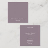 プロフェッショナルエレガントシンプルテンプレートモダン スクエア名刺 (正面/裏面)