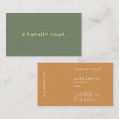 プロフェッショナルエレガントシンプルデザインテンプレートラグジュアリー 名刺 (正面/裏面)