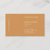 プロフェッショナルエレガントシンプルデザインテンプレートラグジュアリー 名刺 (裏面)