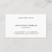 プロフェッショナルエレガントシンプルデザインプモダンラン 名刺 (裏面)