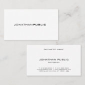 プロフェッショナルエレガントシンプルデザインプモダンラン 名刺 (正面/裏面)