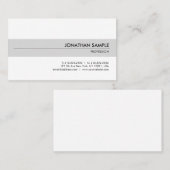 プロフェッショナルエレガントシンプルデザインプモダンラン 名刺 (正面/裏面)