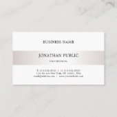 プロフェッショナルエレガントシンプルデザインプモダンラン 名刺 (裏面)