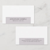 プロフェッショナルエレガントシンプルデザインプモダンラン 名刺 (正面/裏面)