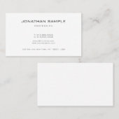 プロフェッショナルエレガントシンプルデザインプモダンラン 名刺 (正面/裏面)