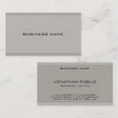 プロフェッショナルエレガントシンプルデザインモダンテンプレート 名刺 (正面/裏面)