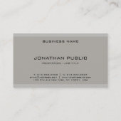 プロフェッショナルエレガントシンプルデザインモダンテンプレート 名刺 (裏面)