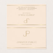 プロフェッショナルエレガントシンプルデザインモダンテンプレート 名刺 (外部フラット)