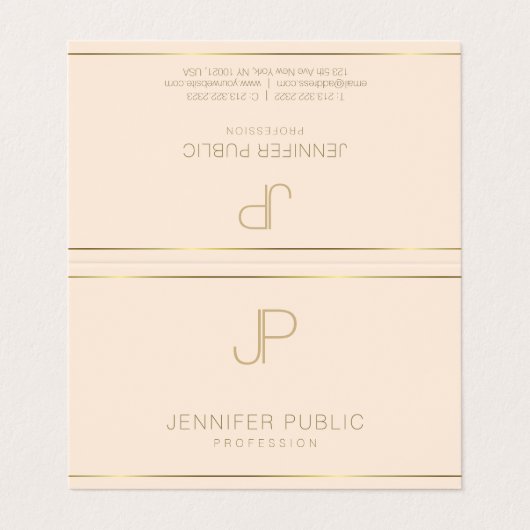 プロフェッショナルエレガントシンプルデザインモダンテンプレート 名刺 (外部フラット)