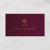 プロフェッショナルエレガントシンプルブルゴーニュ 名刺 (正面)