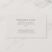 プロフェッショナルエレガントシンプルプレーン弁護士クリーム 名刺 (裏面)