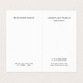 プロフェッショナルエレガントシンプルモノグモダンラム折り畳み 名刺 (内部フラット)